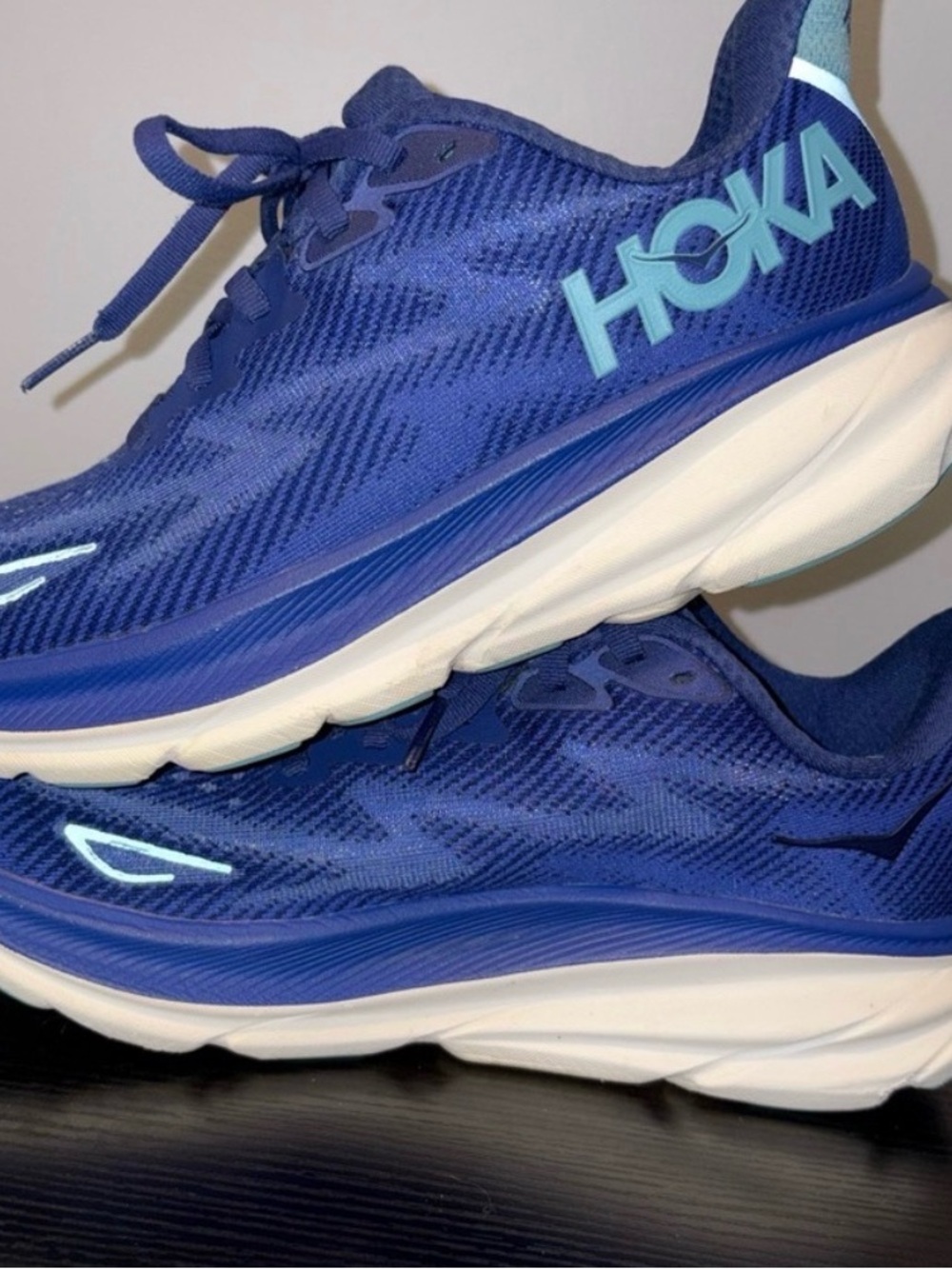 Hoka Women's Blue Teal Athletic Running Shoes